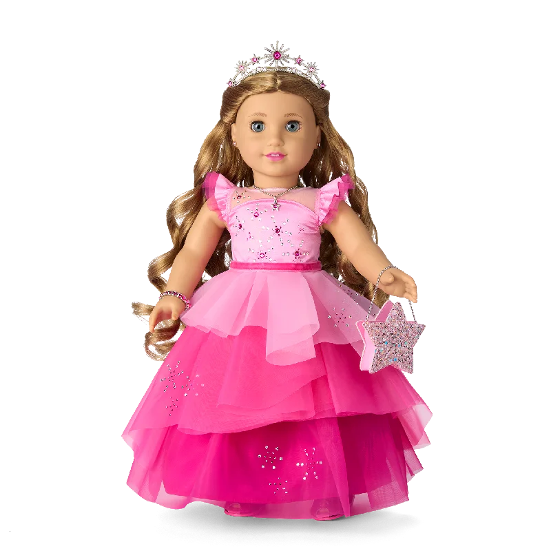 Colorful role-playing dollhouse for vibrant playtime-American Girl® 2024 Pink Stardust Holiday Collector Doll