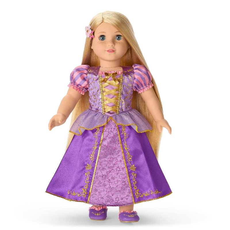 Role-playing dollhouse with garden and outdoor space-American Girl® Disney Princess Rapunzel 18-inch Doll