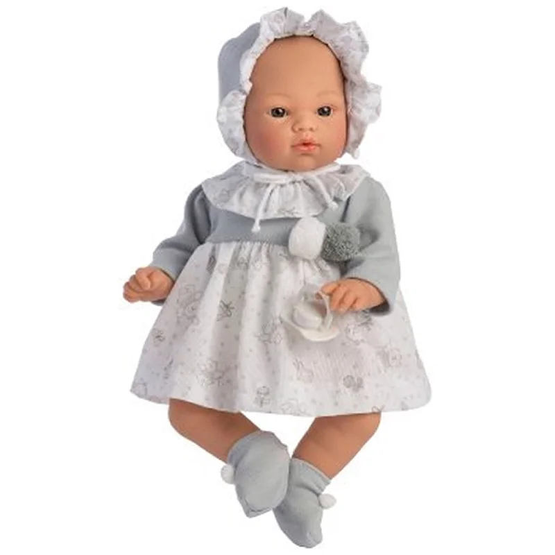 Luxury doll house with intricate design details-Así Baby Doll - Koke Girl Grey