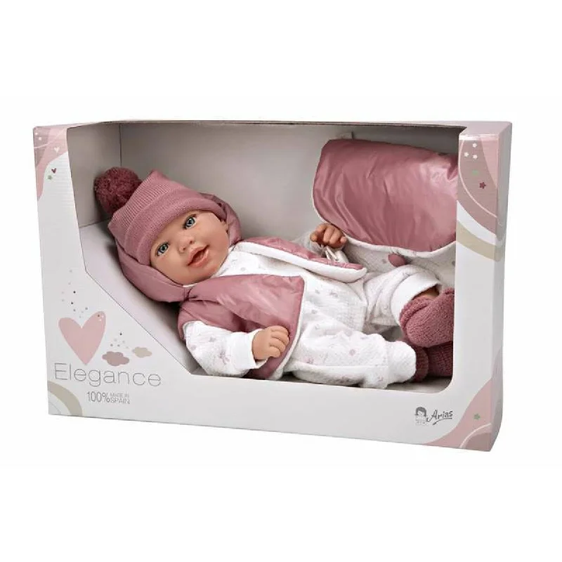 Multi-room doll house for hours of fun-Baby Doll Arias Elegance 45 cm