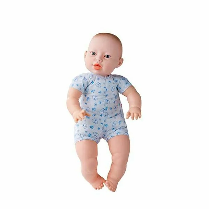 Wooden doll house with open design for easy play access-Baby doll Berjuan Newborn 18076-18 45 cm