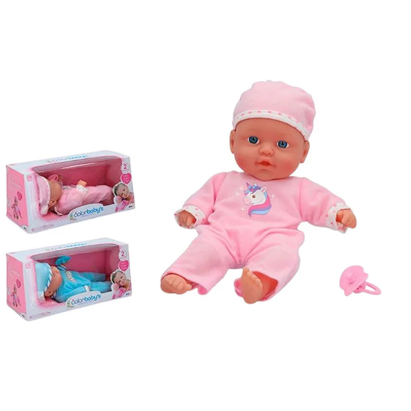 Doll house with a rooftop terrace for added fun-Baby Doll Colorbaby 31 cm Sound Soft