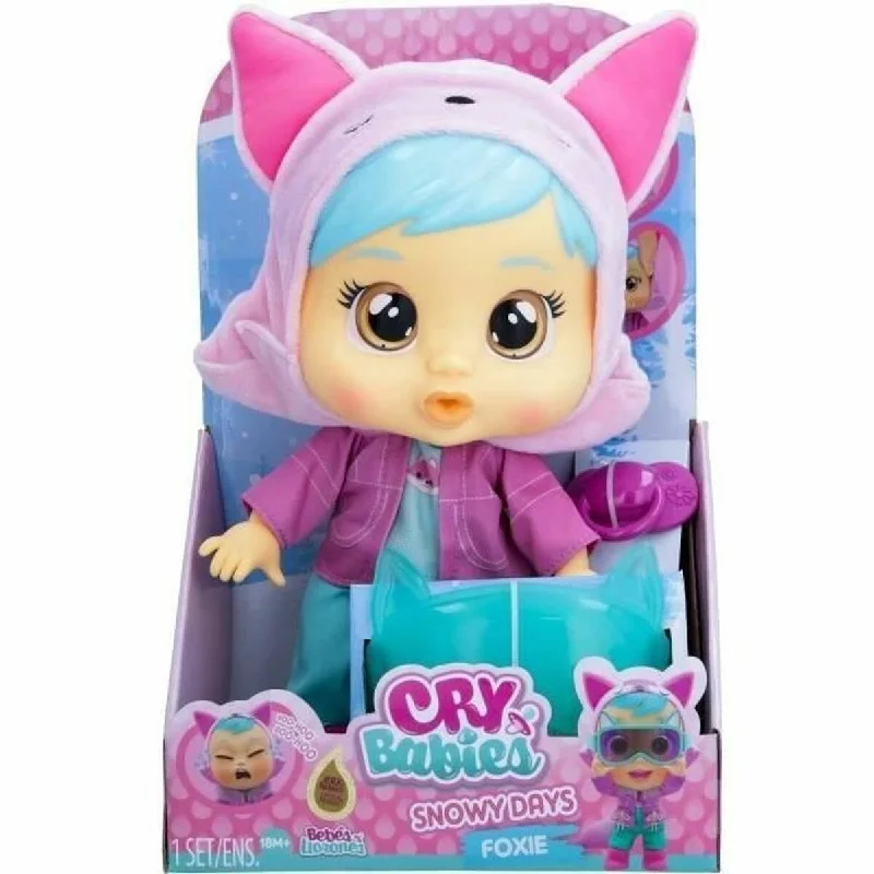 Doll house with removable furniture for customization-Baby doll IMC Toys Cry Babies Snowy Days - Foxi