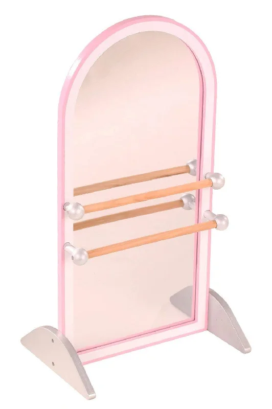 Playset role-playing dollhouse for pretend play-BALLET MIRROR AND BARRE