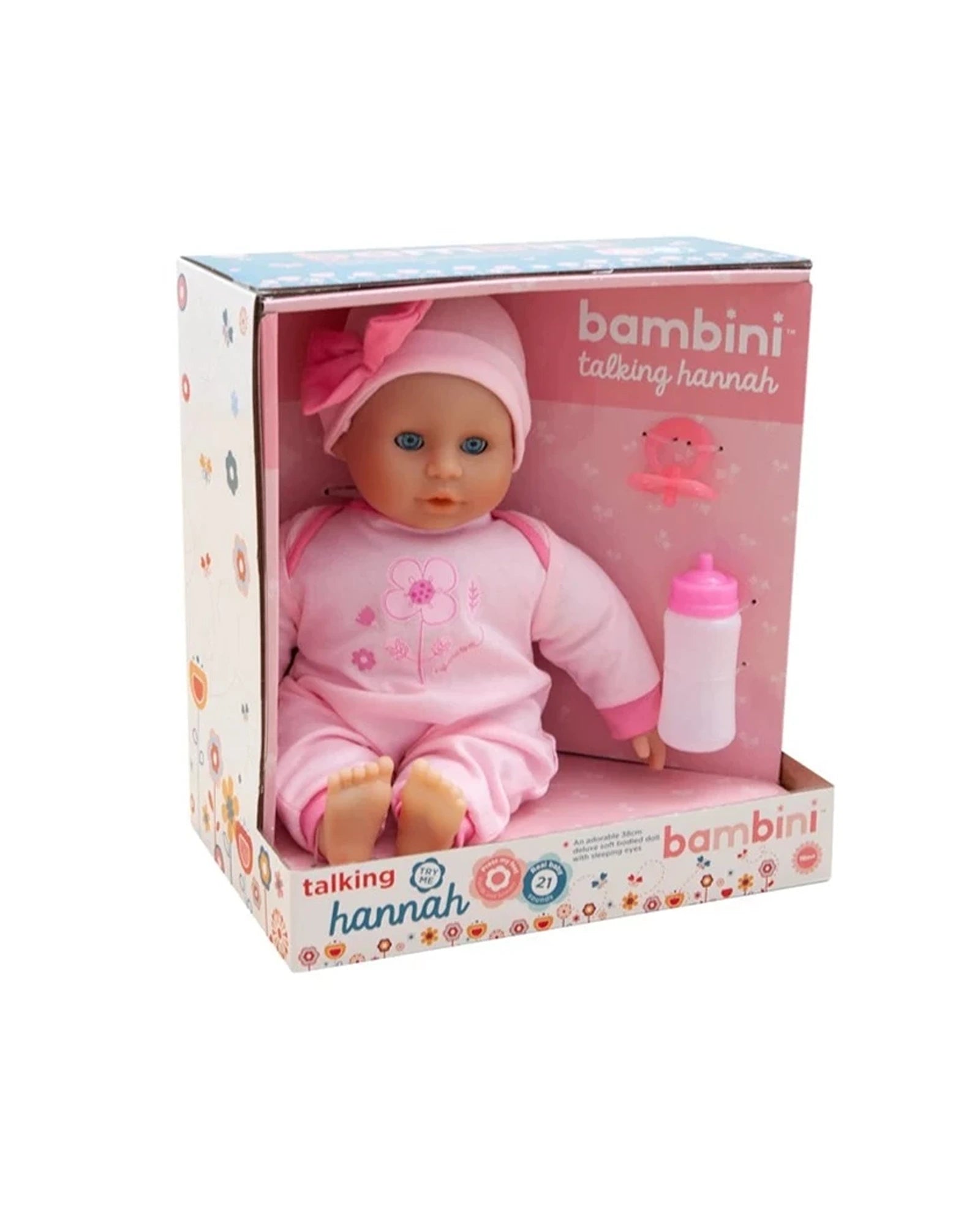 Role-playing dollhouse with luxury furniture sets-Bambini Talking Hannah Doll