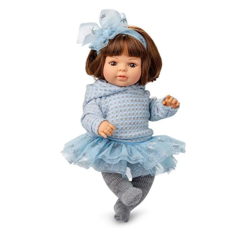 Doll house with a playroom for kids’ fun-Berjuan 1067 Laura Doll in Blue 40cm