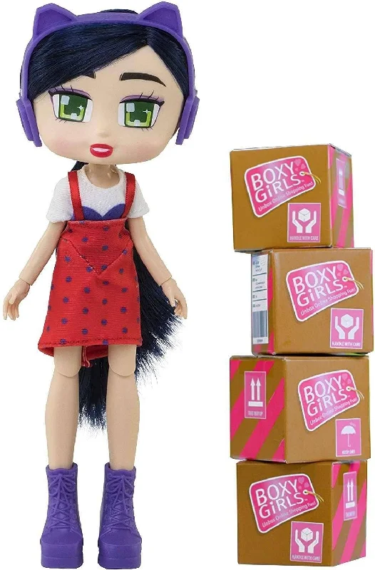 Portable role-playing dollhouse for on-the-go play-Boxy Girls Doll