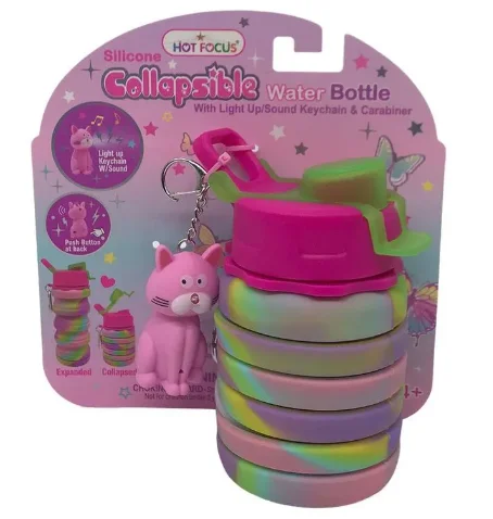 Eco-friendly role-playing dollhouse made from sustainable materials-Butterfly Collapsible Water Bottle Hot Focus