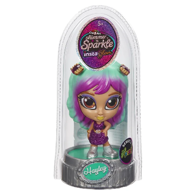 Customizable role-playing dollhouse for creative play-Shimmer 'n Sparkle InstaGlam Series 2 Neon Hayley Doll