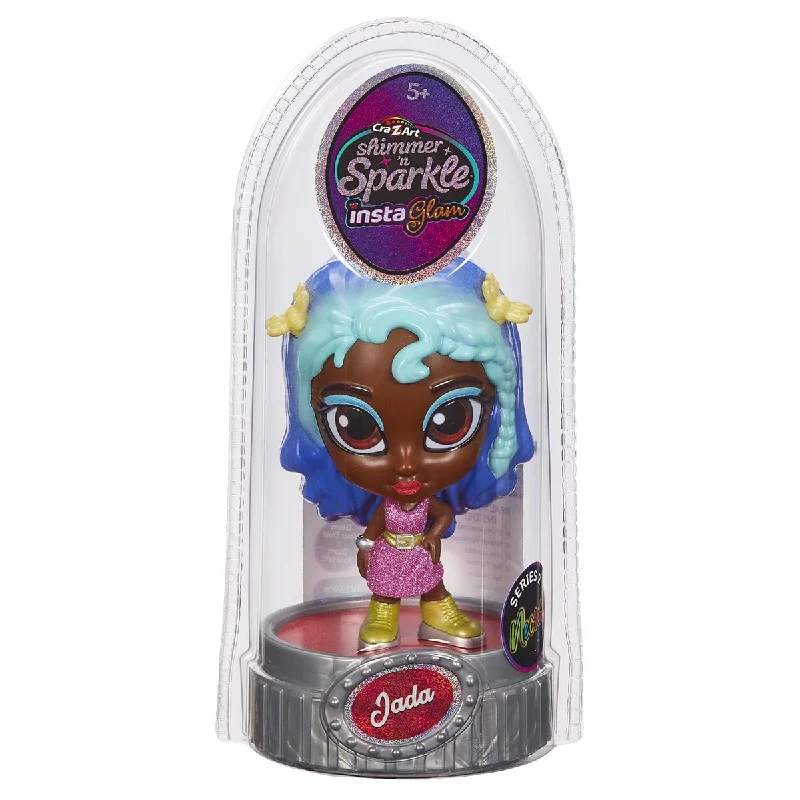 Dollhouse with accessories for role-playing games-Shimmer 'n Sparkle InstaGlam Series 2 Neon Jada Doll