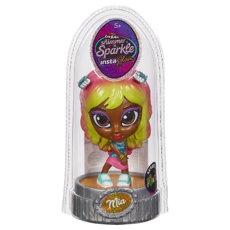 DIY role-playing dollhouse for crafting enthusiasts-Shimmer 'n Sparkle InstaGlam Series 2 Neon Mia Doll