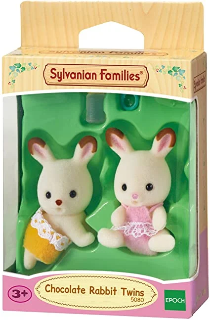 High-quality role-playing dollhouse for long-lasting fun-CHOCOLATE RABBIT TWINS