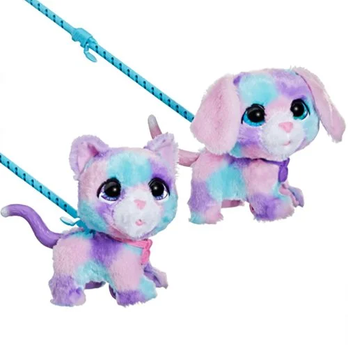 Multi-level role-playing dollhouse for added fun-FurReal Walkalots Cotton Dog & Candy Cat Pack