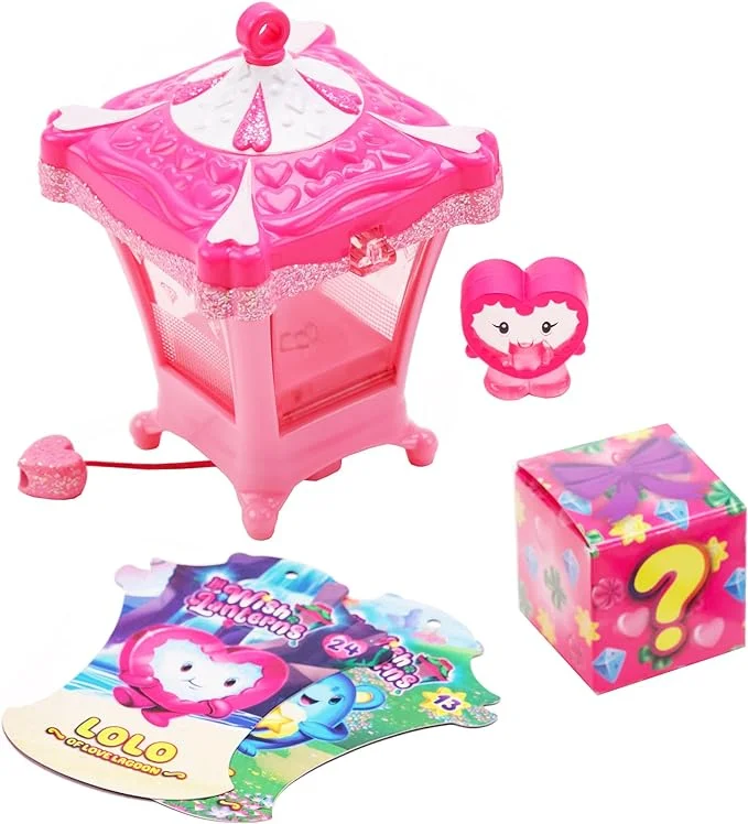 Role-playing dollhouse with movable walls for flexibility-Lil Wish Lanterns Starter Pack with Lantern and 2 Characters, Mystery Toy, Contains 1 Exposed Figure and 1 Random Collectible Figure, Gift for Girls, Light Up Toy, Styles May Vary, Courage Tribe