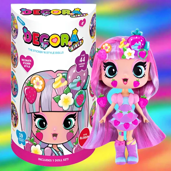 Barbie holiday dolls history-Decora Girlz 13cm Blossom Fashion Doll