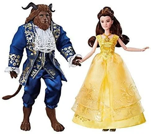 Role-playing dollhouse with adjustable furniture-Disney Beauty and the Beast Belle and the Beast Doll