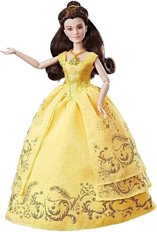 Creative role-playing dollhouse with customizable features-Disney Beauty and the Beast Enchanting Ball Gown Belle Doll