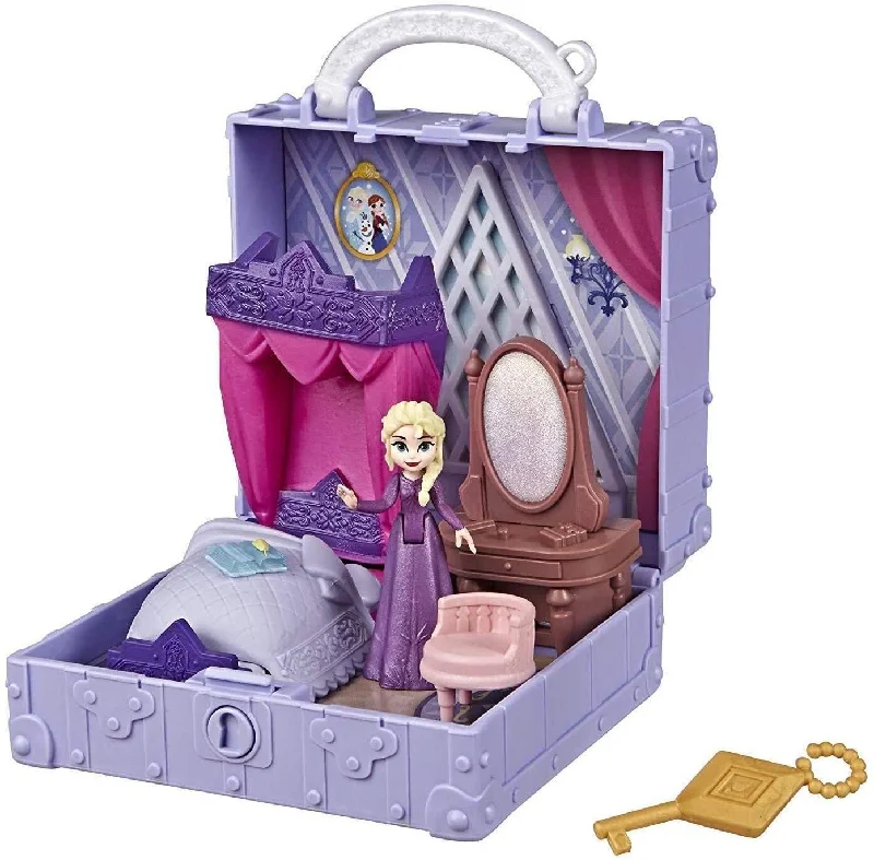 Interactive role-playing dollhouse for imaginative play-Disney Frozen 2 Pop Adventures Elsa's Bedroom Pop-Up Playset