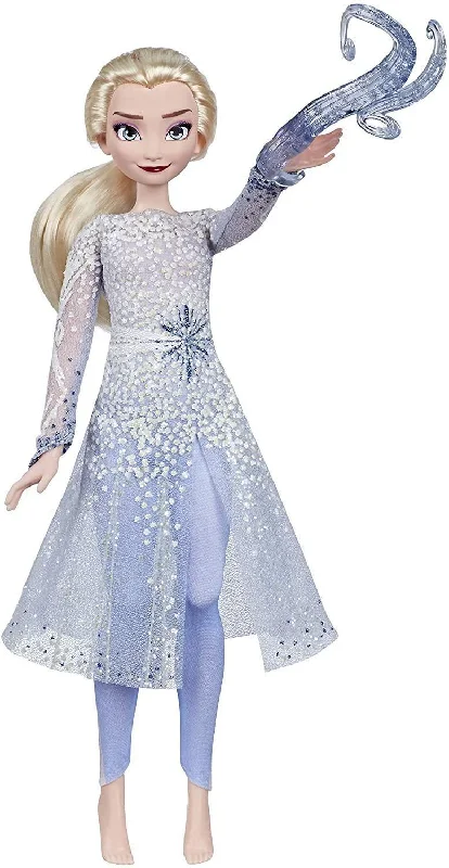 Doll house with garden and outdoor space for added fun-Disney Frozen 2 Magical Discovery Elsa Doll with Lights and Sounds