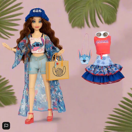 Barbie movie review for kids-Disney ILY 4Ever Stitch 2023 Fashion Doll