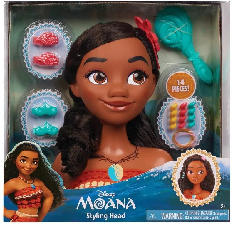 Multi-level role-playing dollhouse for added fun-Disney JPL87435 Moana Styling Head