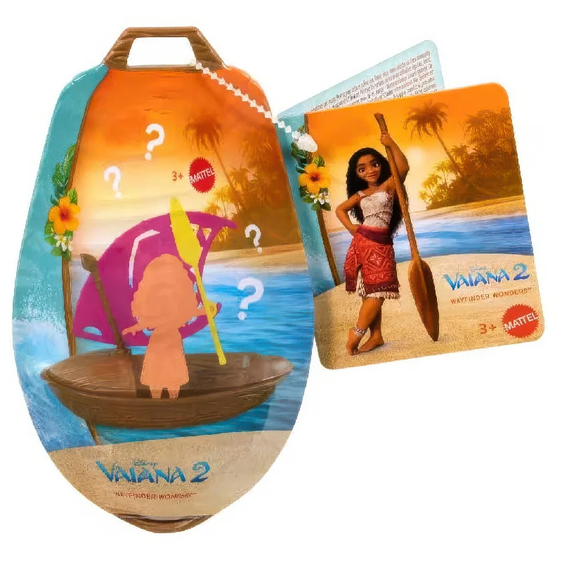 Doll house with removable roofs for easy access-Disney Moana 2 Wayfinder Wonders with Surprise Doll & Canoe - Assorted