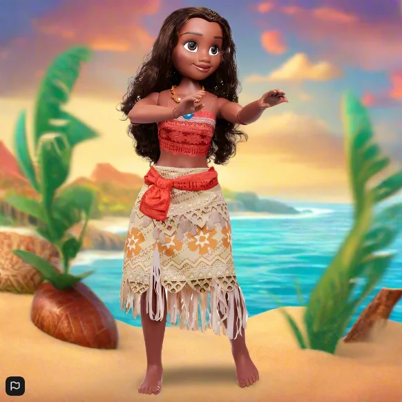 Dollhouse with furniture for role-playing fun-Disney Princess 80cm Playdate Moana Doll