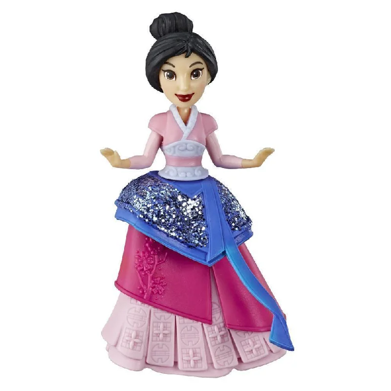 Doll house with a working elevator for added fun-Disney Princess E4864 Mulan Collectible Doll With One-Clip Dress