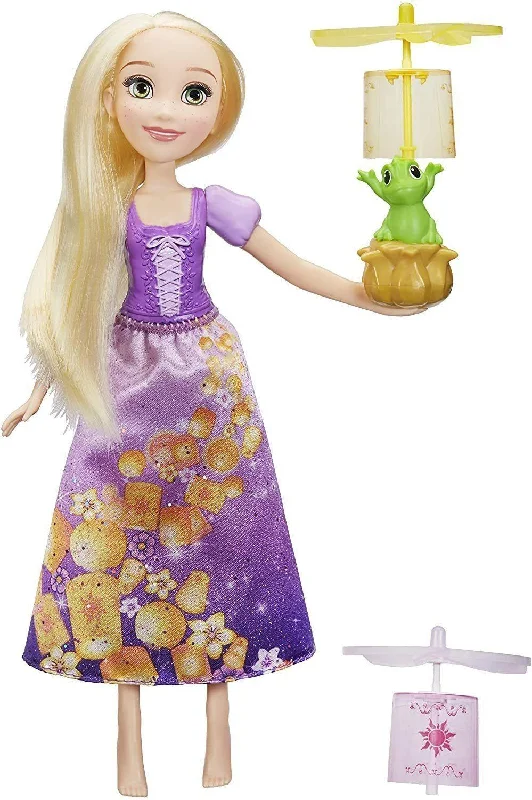 Wooden doll house with open design for easy play access-Disney Princess Rapunzel Doll Floating Lantern Doll