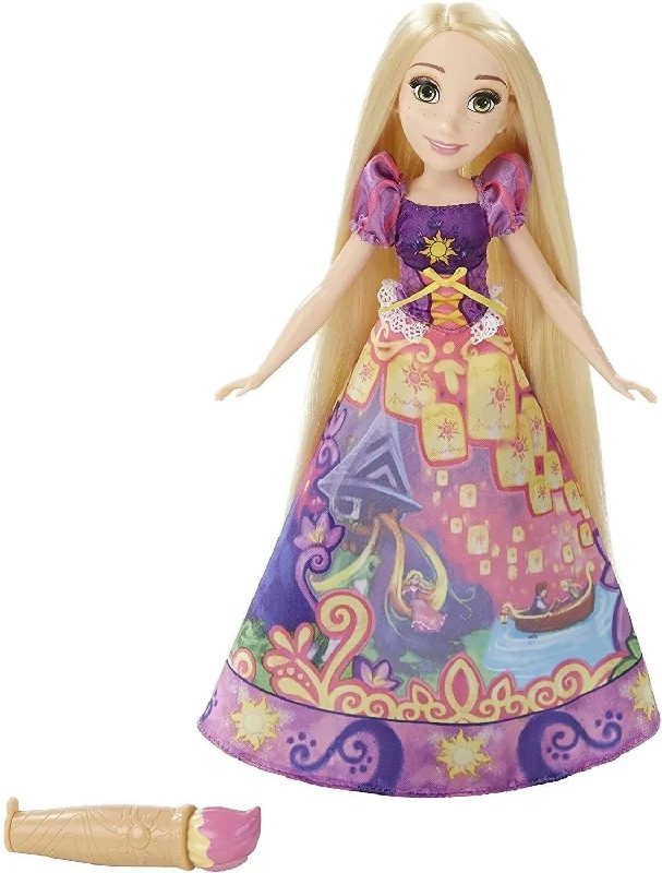 Role-playing dollhouse with bathroom and bedroom setups-DISNEY PRINCESS Rapunzel's Magical Story Skirt Figure