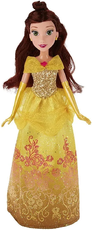 Dollhouse with furniture for role-playing fun-Disney Princess Royal Shimmer Belle Doll