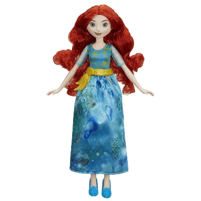 Gender-inclusive role-playing dollhouse for diverse play-Disney Princess Royal Shimmer Merida Doll