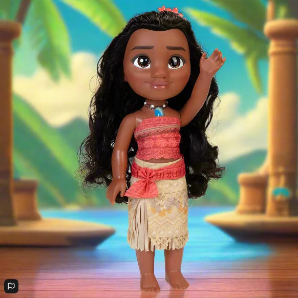 Role-playing dollhouse with an attached garage-Disney Princess Toddler Moana Doll