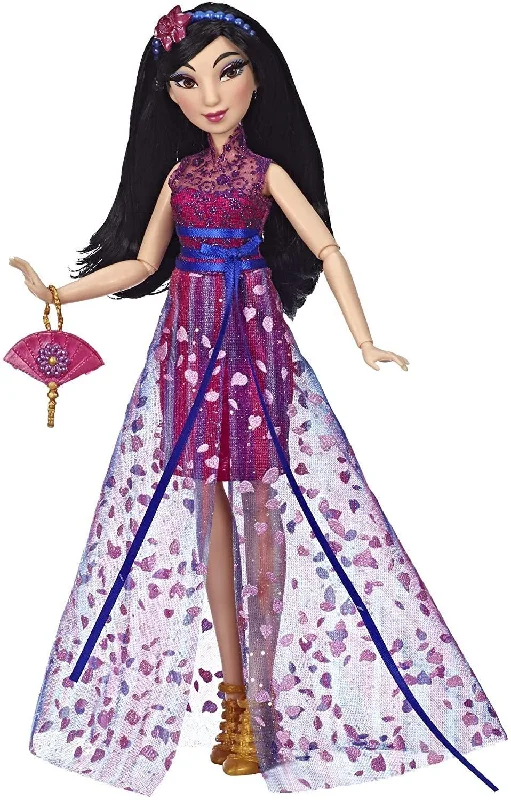 Kid-friendly role-playing dollhouse with safety features-Disney Princess E84005X0 Style Series Mulan Doll