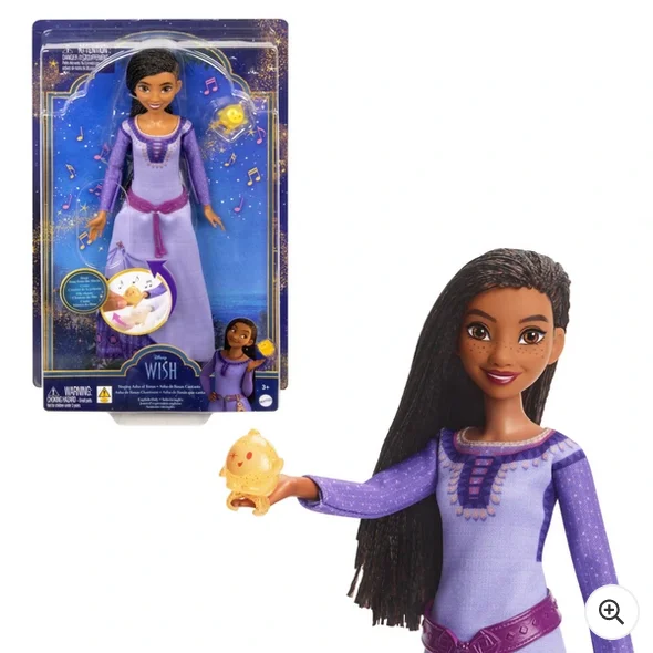 Kid-friendly role-playing dollhouse with safety features-Disney Wish Singing Asha of Rosas Doll