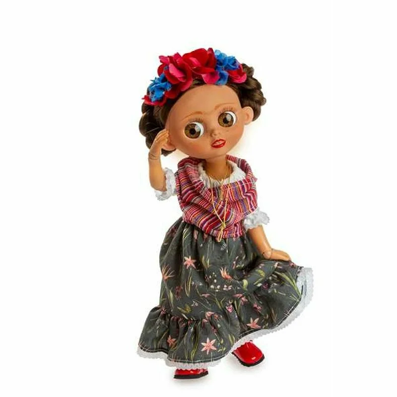 Farmhouse-style doll house for country-themed play-Doll Berjuan The Bigger Luxury Dolls Frida 25 cm