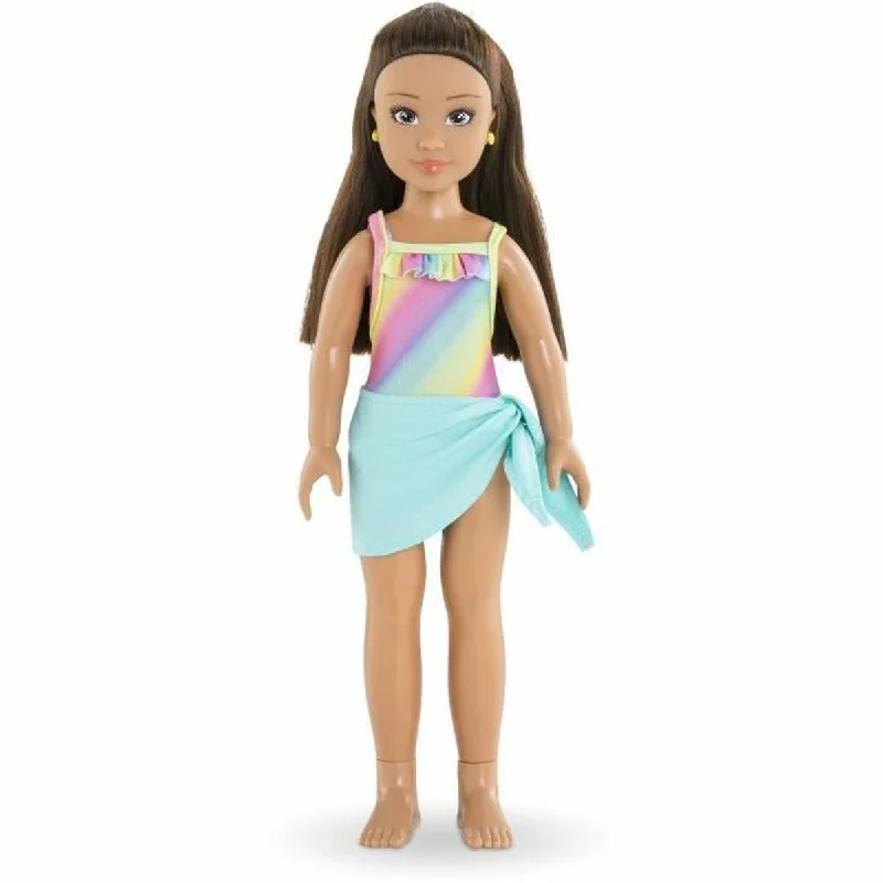 Colorful doll house with fun designs for children-Doll Corolle Anabelle Beach