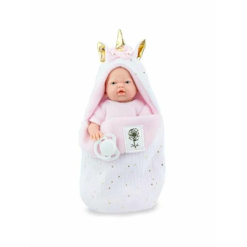 Compact foldable doll house for travel play-Doll Marina & Pau 21 cm Unicorn