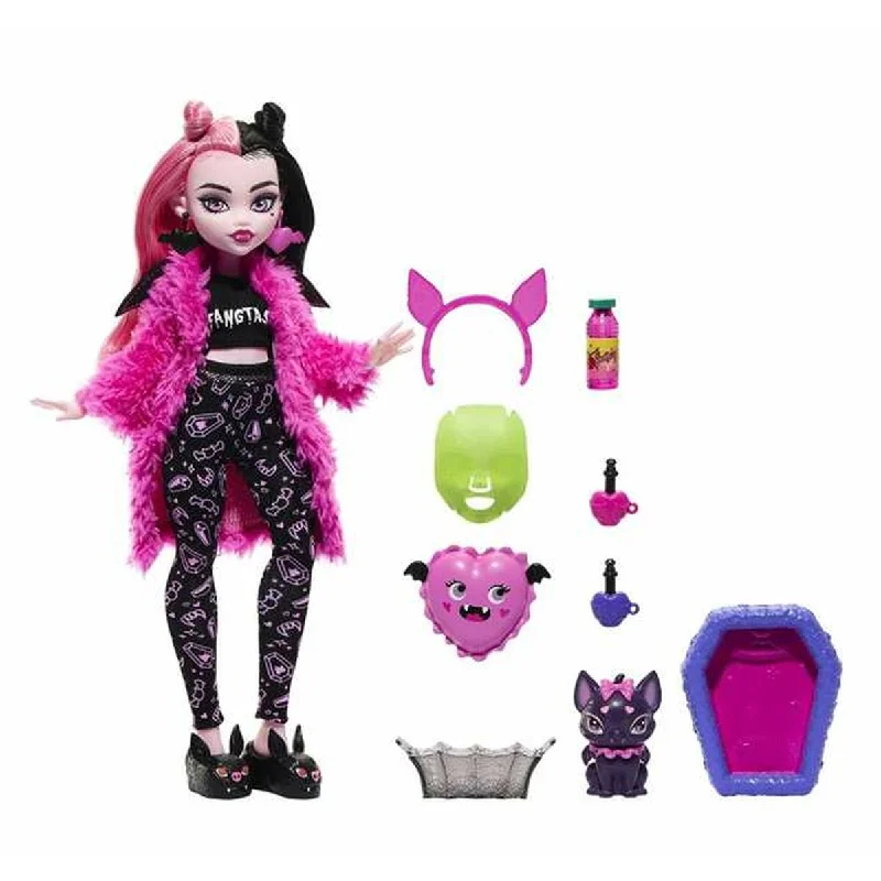 Colorful doll house with fun designs for children-Doll Monster High Creepover Party