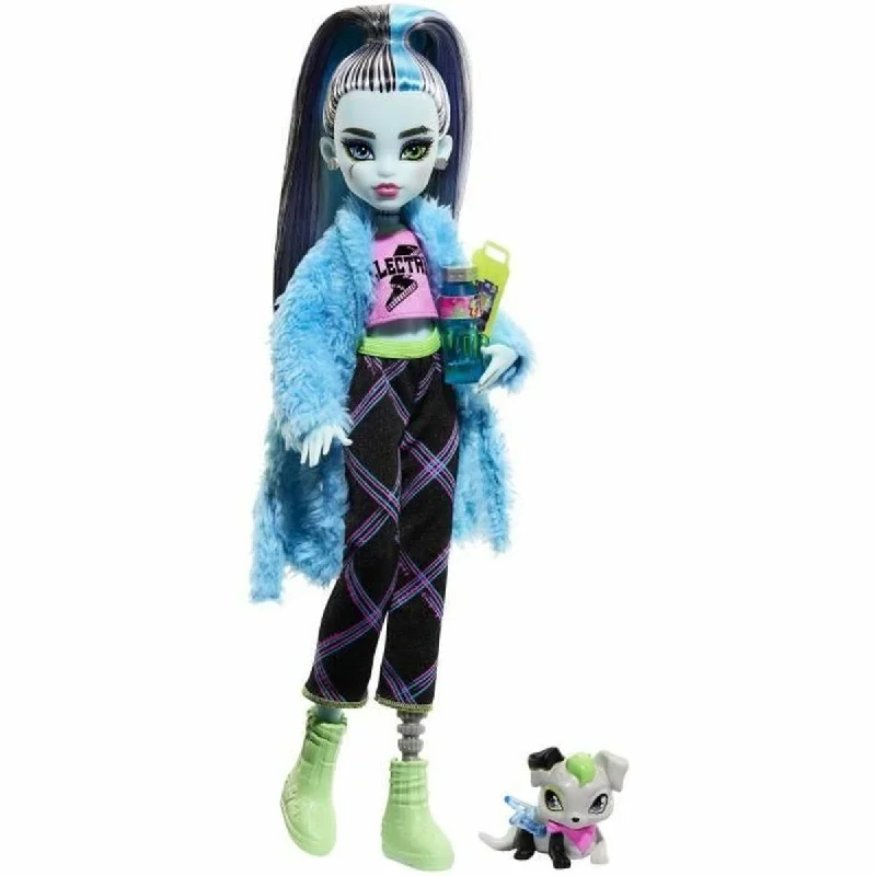 Doll house with a pet room and garden space-Doll Monster High FRANKIE SOIREE PYJAMA