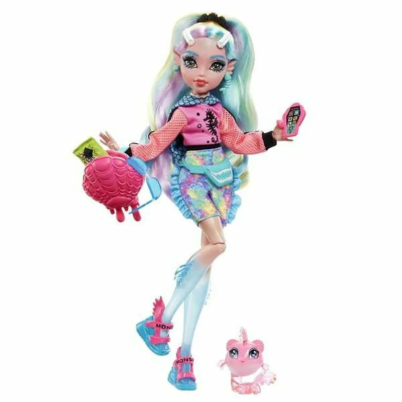 Contemporary doll house with stylish furniture-Doll Monster High HHK55