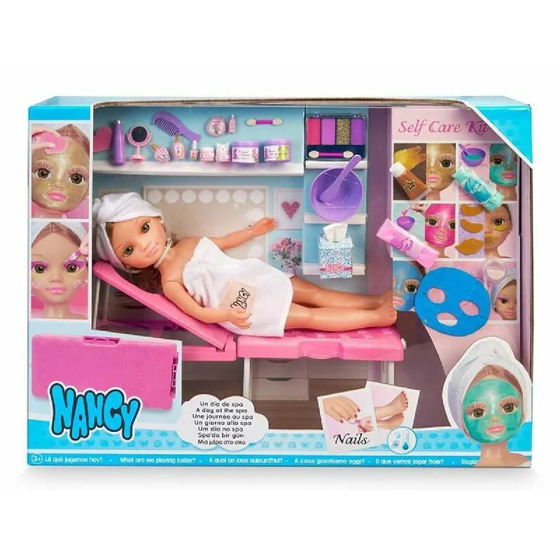 Doll house for toddlers with easy-to-handle pieces-Doll Nancy 43 cm