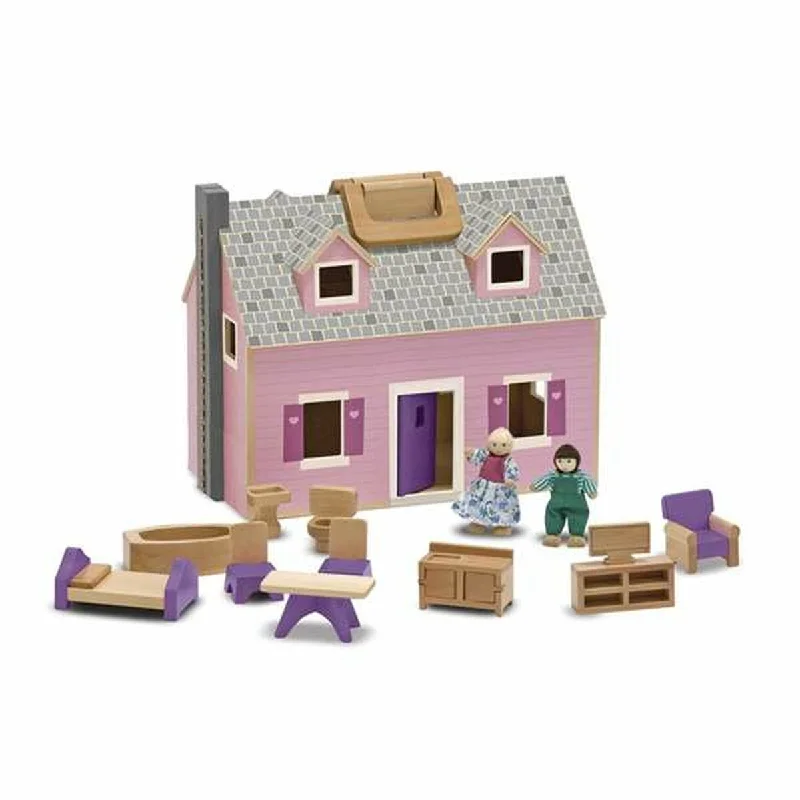 Multi-functional role-playing dollhouse with play areas-Doll's House Melissa & Doug 35 x 26 x 20 cm