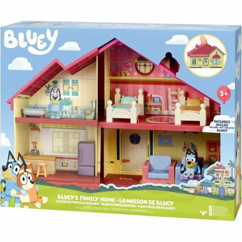 Colorful wooden role-playing dollhouse for vibrant fun-Doll's House Moose Toys Bluey