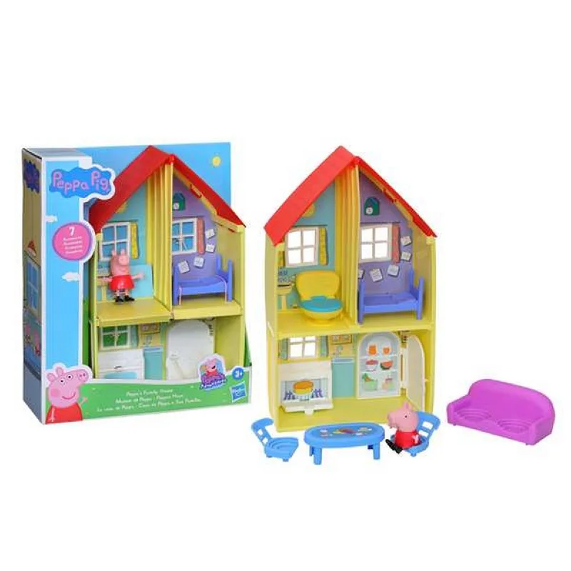 DIY role-playing dollhouse kit for hands-on building-Doll's House Peppa Pig