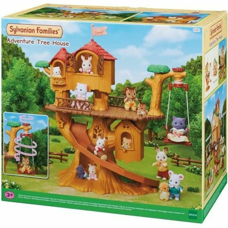 Wooden role-playing dollhouse for kids-Doll's House Sylvanian Families The Treehouse