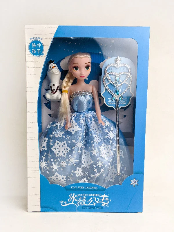 Multi-room doll house for hours of fun-Elsa with Snow Man Frozen Doll Set KTY78