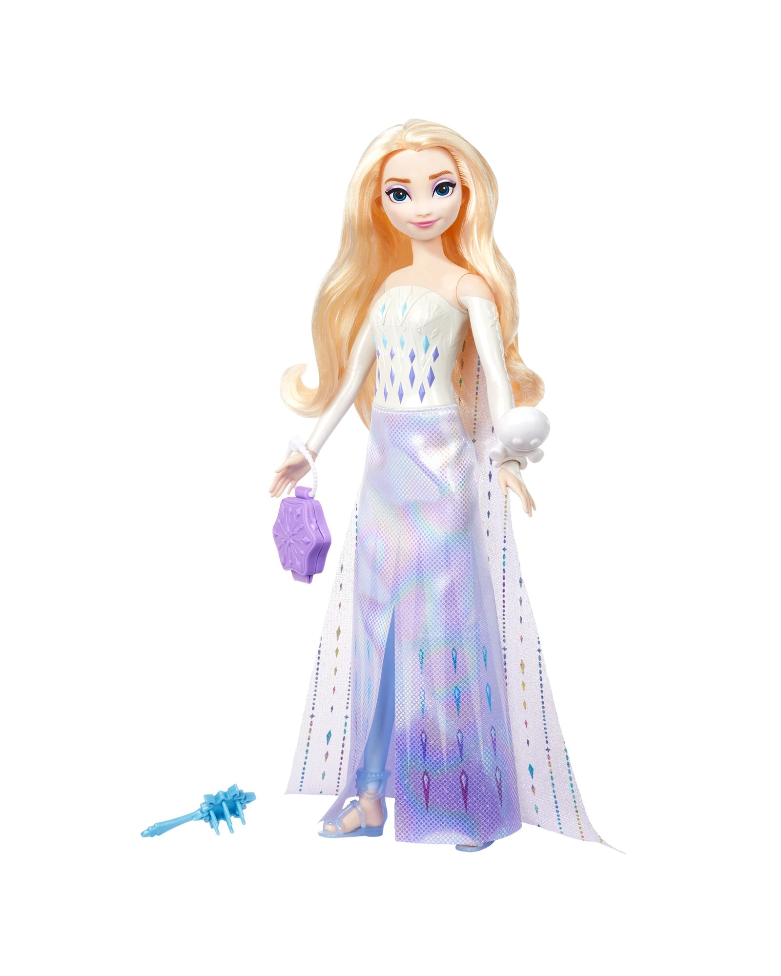 DIY role-playing dollhouse for crafting enthusiasts-Frozen Elsa Spin And Reveal