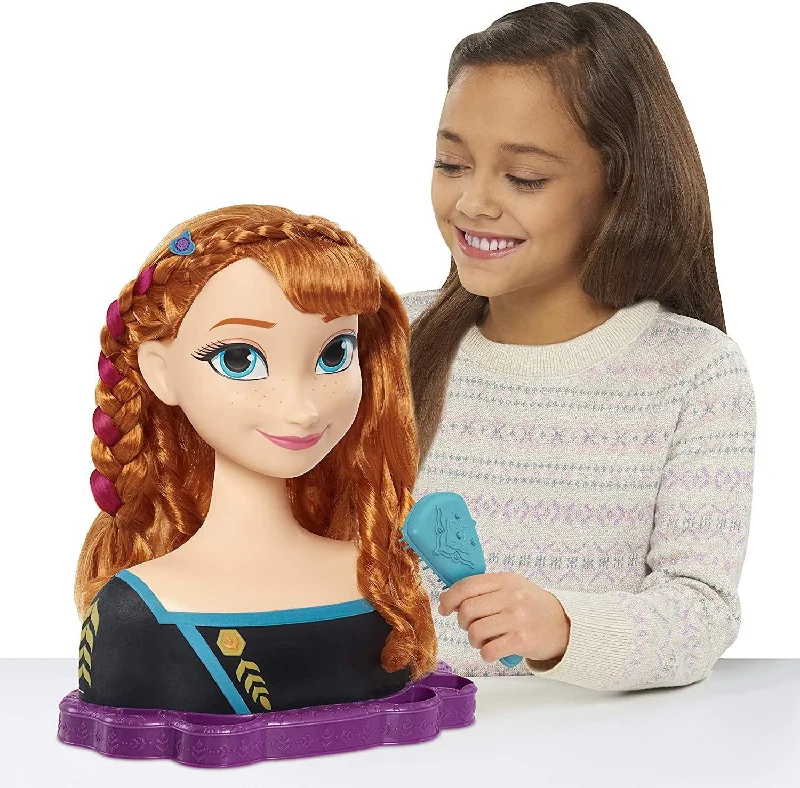 Customizable role-playing dollhouse for creative play-Frozen 2 Queen Anna Deluxe Styling Head