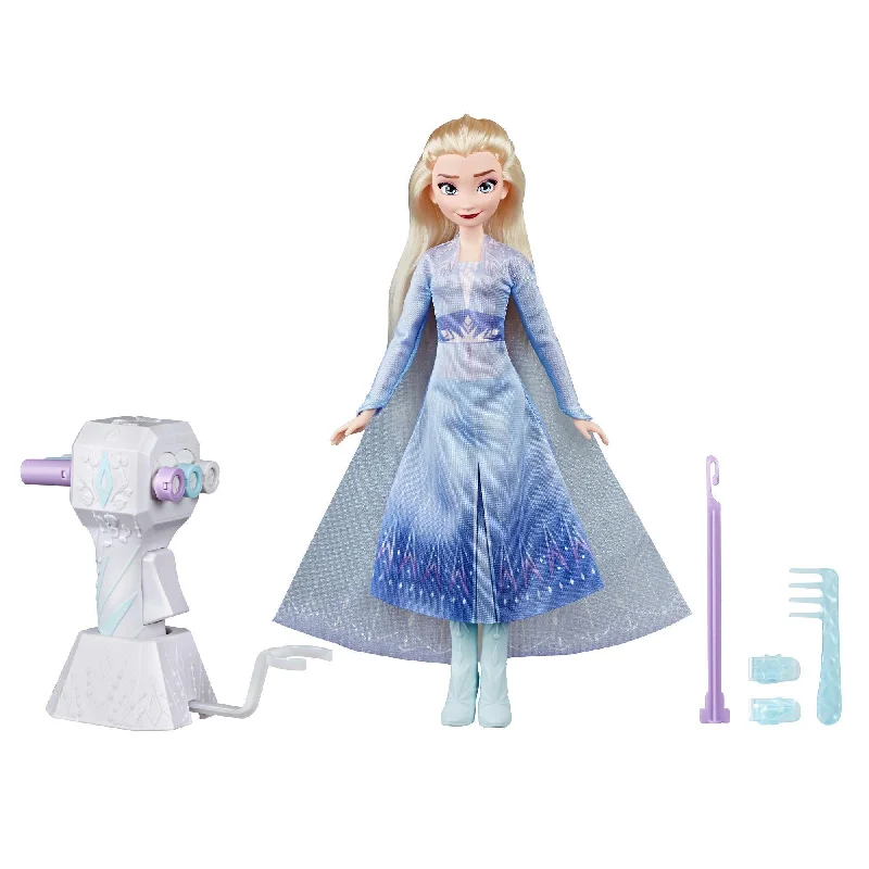 Barbie dolls with articulated joints-Frozen E7002 Sister Styles Elsa Fashion Doll